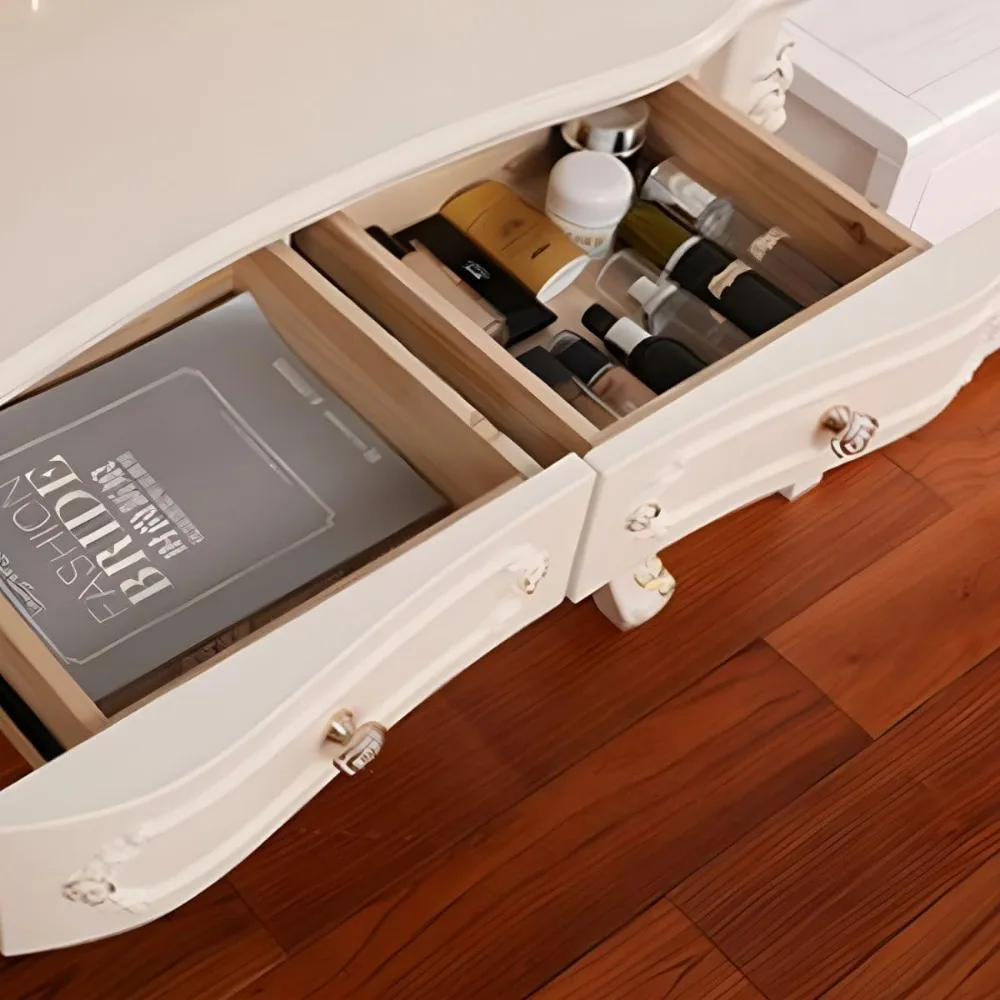 Modern Wood Vanity Desk 6