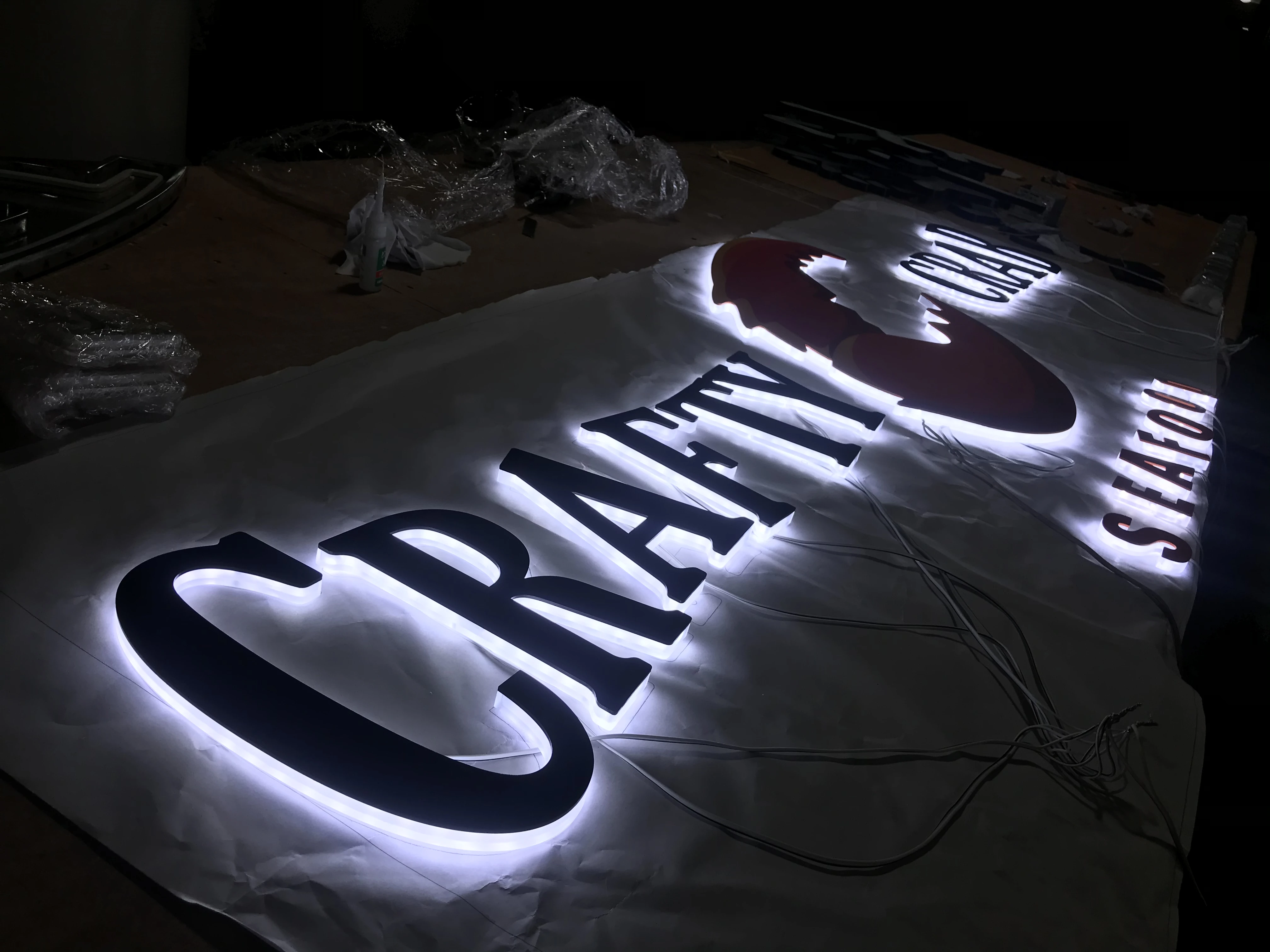 트림 캡 스트립 채널 문자 벽 상점 문 이발소 led 사인, 트림 캡 스트립
