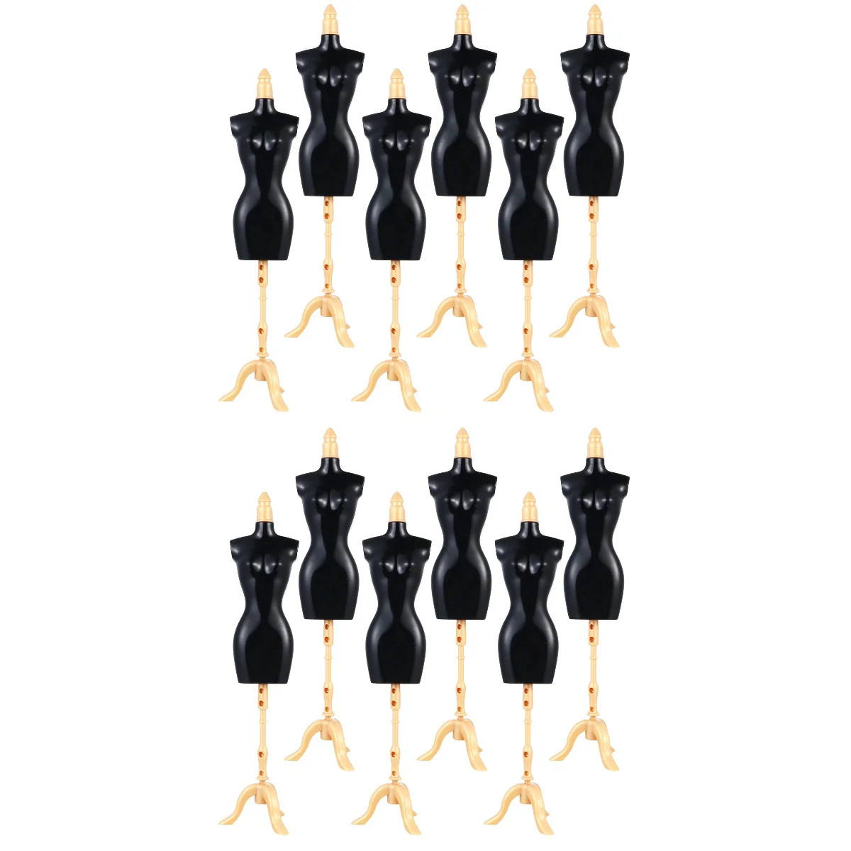 12 Pcs Doll Dress Form Clothes Display Holder Mannequin Mold |