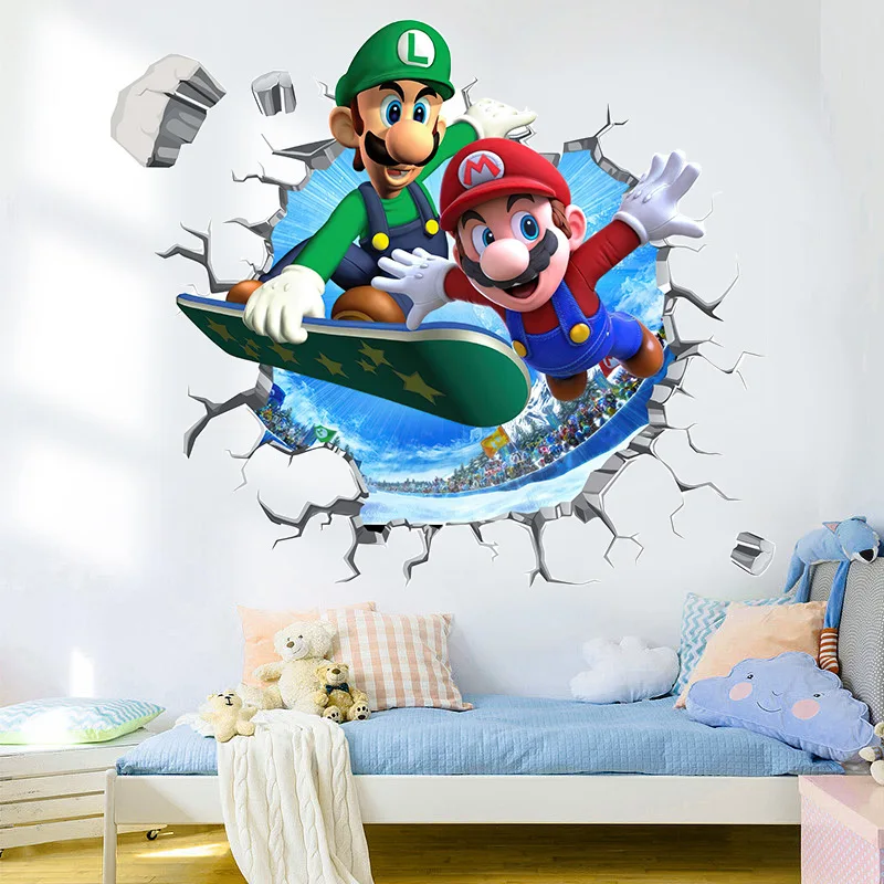 Adesivo Da Parete Con Super Mario - Facile Da Applicare - Per Camera E Asilo - Design Colorato E Divertente - Foto 7