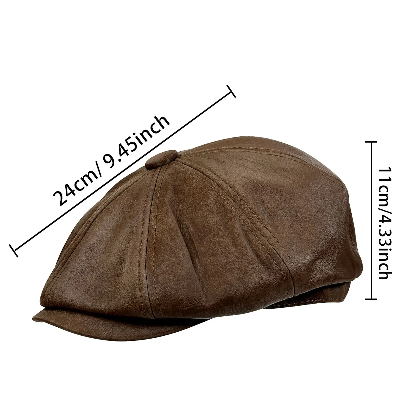 Timeless Leather Beret – Chic and Versatile Statement Hat