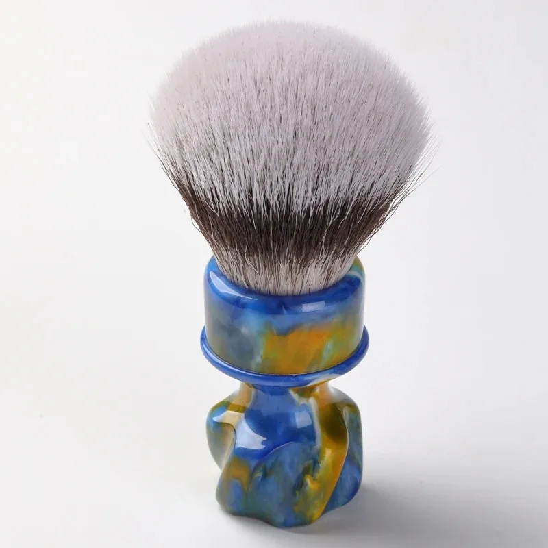 2026 핫세일！YAQI Starry Night 새로운 28MM 합성 헤어 남성용 습식 면도 브러쉬 남자친구의 선물