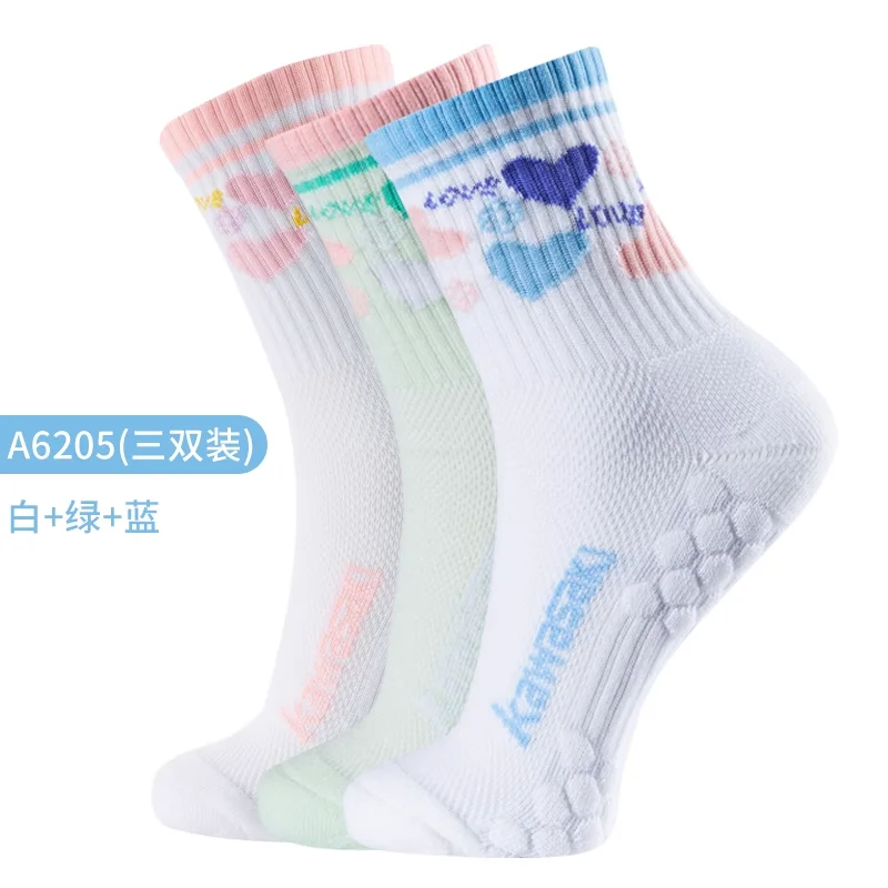 남성 여성을위한 3 쌍 MID 스포츠 양말 미끄럼 방지 및 내마모성 야외 스포츠 양말 농구 러닝 배드민턴 테니스