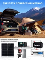 Kit complet d'énergie solaire 10000 W |   Panneau 300W + contrôleur 100A + onduleur 10000W 12V à 110V/220V, sauvegarde d'urgence pour maison, camping-car 2