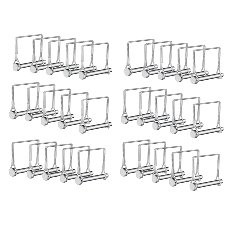 

Trailer Lock Pins Pto Pin Shaft Locking Pin 1/4 Pin Hitch Pin Wire Lock Pin Safety Coupler Pin 1/4 X 2-3/4Inch