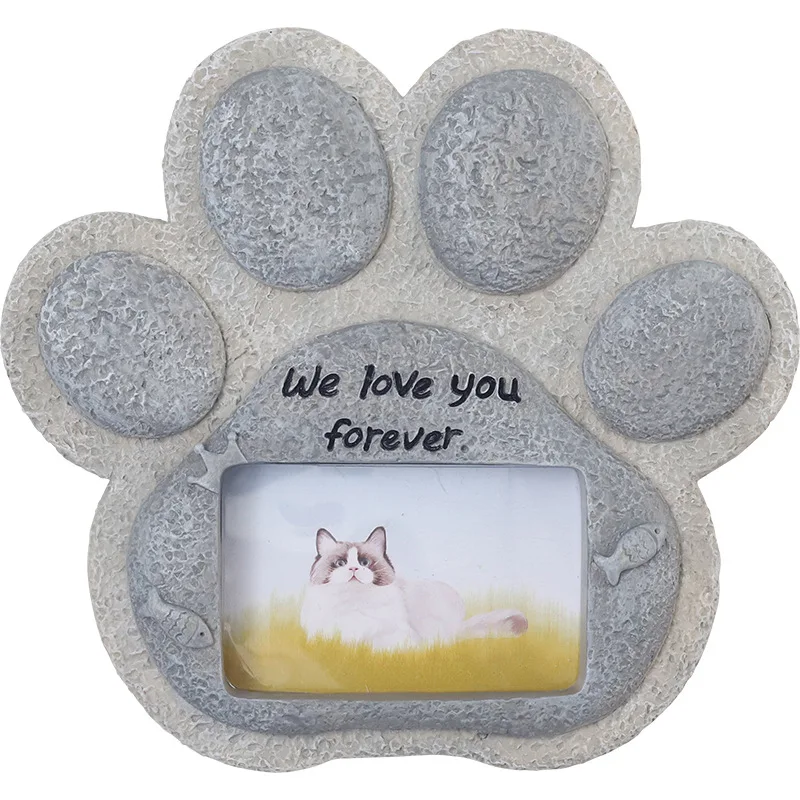 Pet Dog Tombstone Creative Resin Simulation Memorial Stone Cat Tombstone Animal Sacrifice Monument Handicraft Ornaments