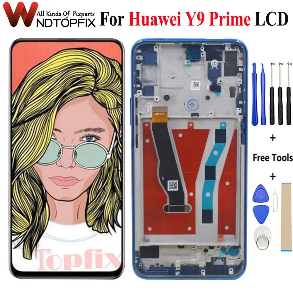 

6,59 "для Huawei Y9 Prime LCD STK-LX1 дисплей сенсорный экран Замена для Huawei P Smart Z LCD Y9 Prime 2019 ЖК-экран
