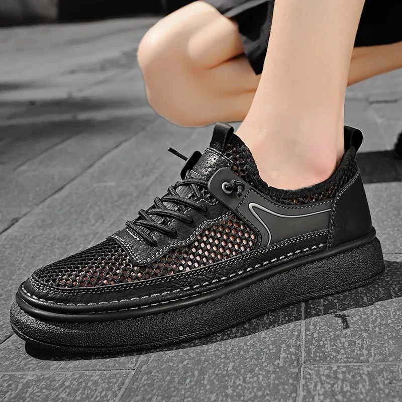 Men's Low Rise Trekking and Hiking Shoes Outdoor Sports Summer Summer Men's Beach Shoes_voghion.com