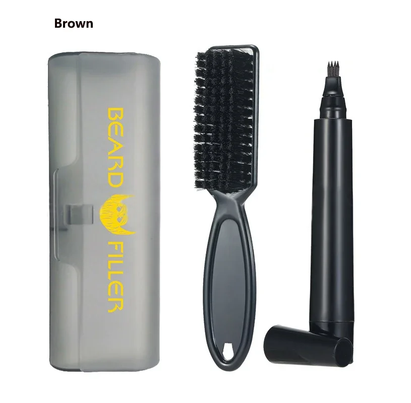 Dark brown with box