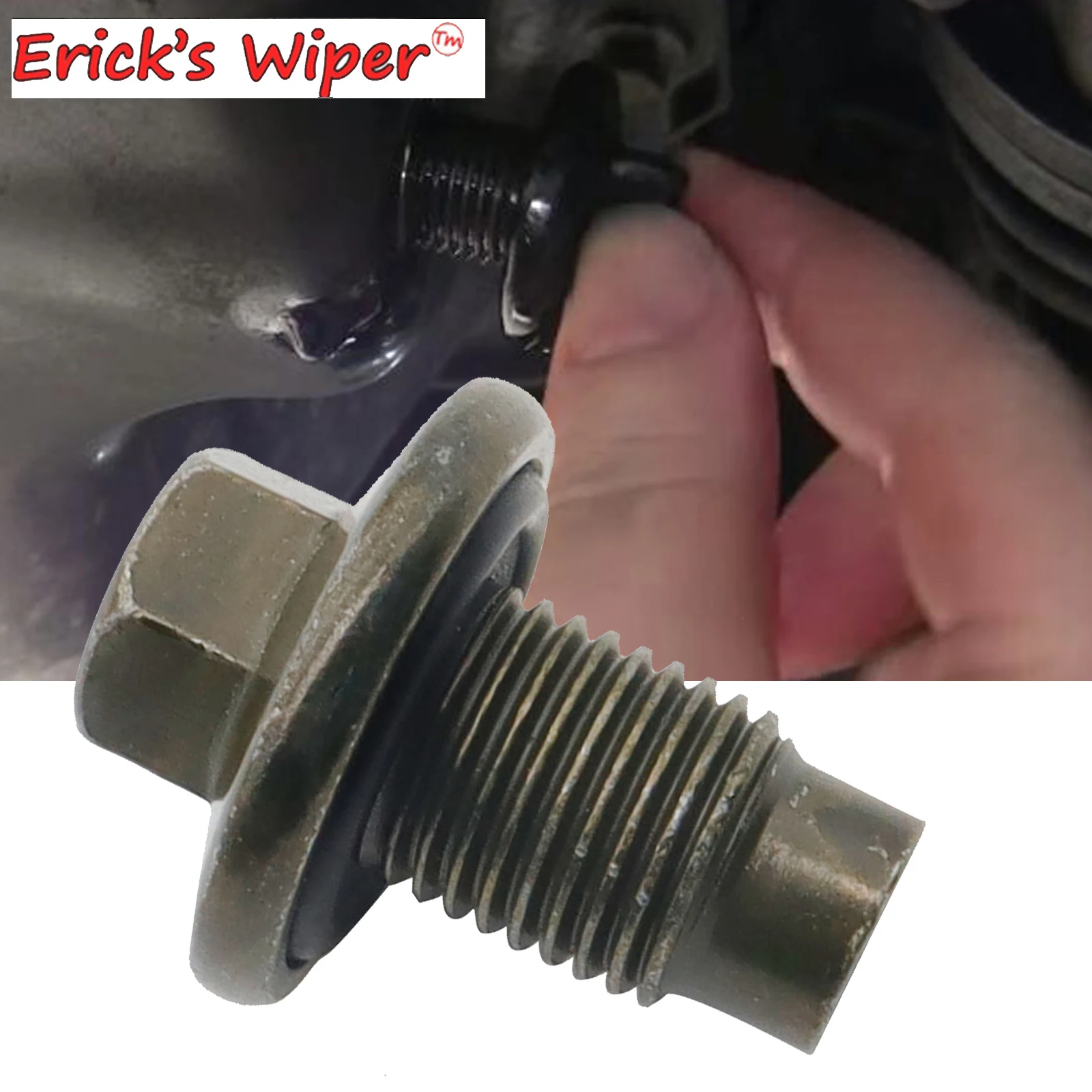 Erick's Wiper Car Engine Thread Oil Drain Sump Gaskets Bolt Screw For Citroen Fiat Ford Land Rover Mazda Peugeot Volvo 30711617