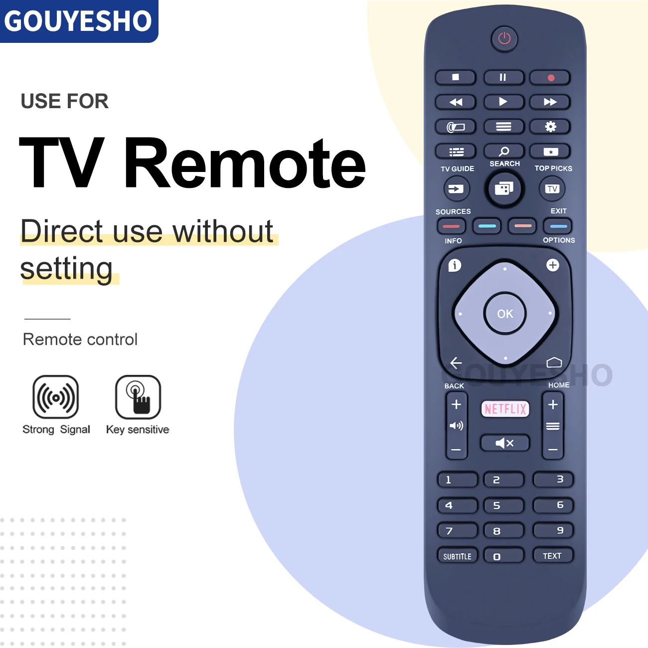 Nuovo Telecomando Hof16H303Gpd24 Per Philips Tv 43 Pus6262/12