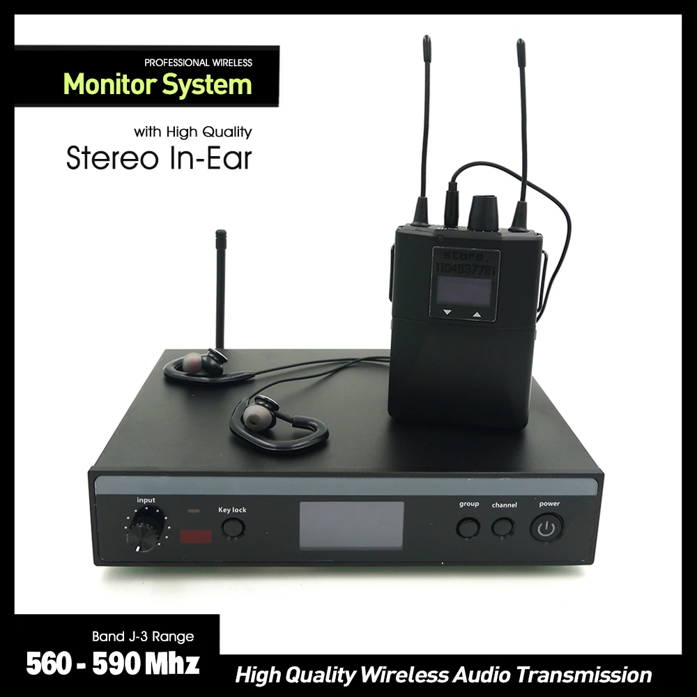 PSM300 In Ear Wireless Monitoring System Professional Stereo Monitoring Equipment for Live Stage Performance Band Accompaniment