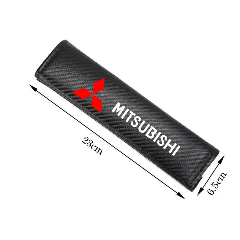 Car Safety Belt Shoulder Pad Safety Strap Cotton Flannel Cover for Mitsubishi Lancer ASX Outlander Pajero Evolution Accessories