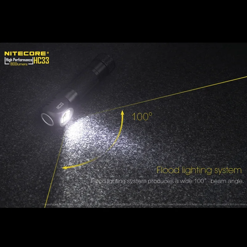 NITECORE-HC33 工, ٱ Ʈ, 1800 , CREE XHP35 HD LED ׳ƽ L  工, ߰ ۾
