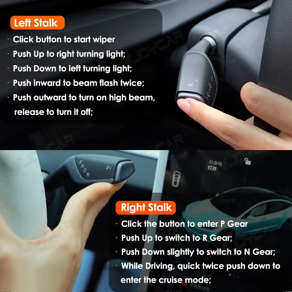 テスラ モデルS X モデル3 ハイランド シフトレバー 物理操作