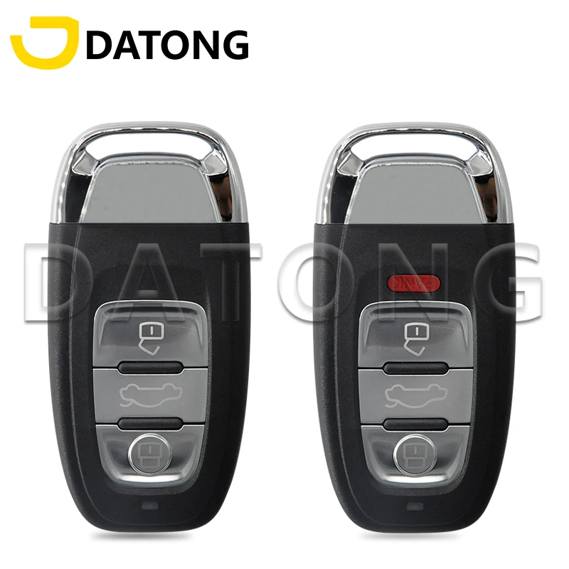 Datong World Car Remote Control Key Shell Case For Audi A4 A4L A5 A6 A6L Q5 S5 Replacement Keyless Promixity Card Housing Cover xnrkey 3 button car flip remote key shell for audi a2 a3 a4 a6 a6l a8 q7 tt car filp key shell cover replace