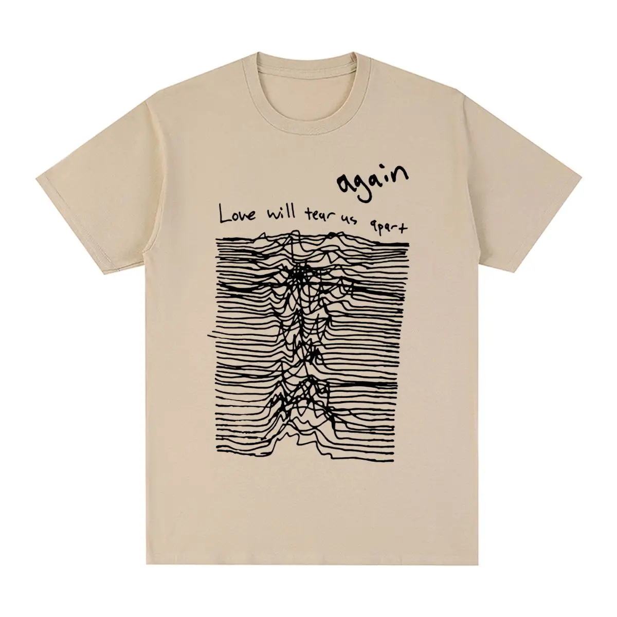 Love Will Tear Us Apart Joy Division T-Shirt Vintage Unknown Pleasures Cotton Men T Shirt New Tee Tshirt Womens Tops