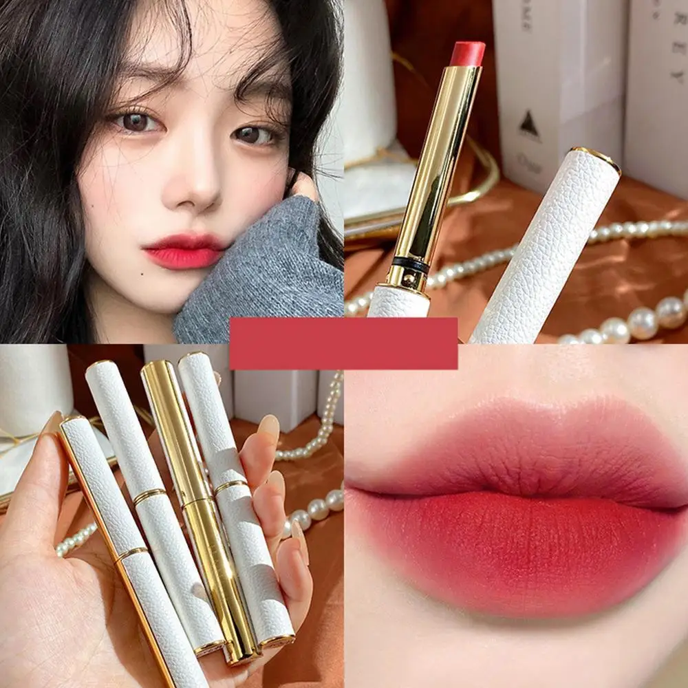 

Luxurious Tube Lipstick Velvet Matte Waterproof Long Lasting Non-stick Cup Moisturizing Sliky Korean Lips Beauty Makeup Cosmetic