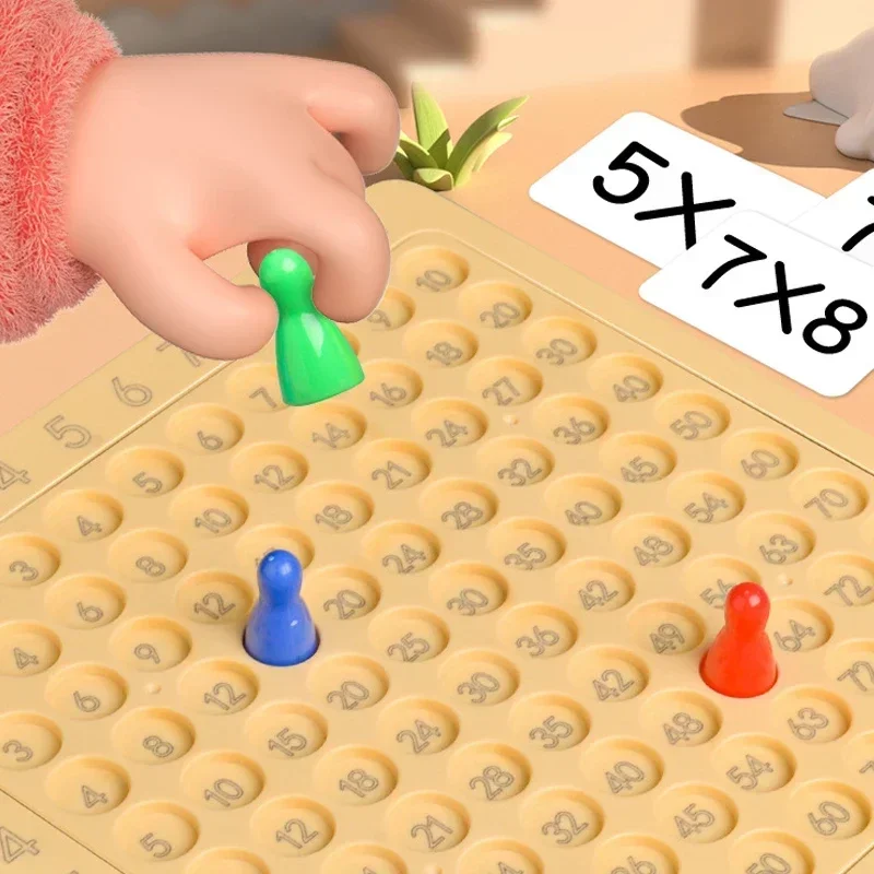 New Montessori Educational Math Toys for Baby Kids 99 Multiplication Addition Table Preschool Math Arithmetic Teaching Aids Gift 3