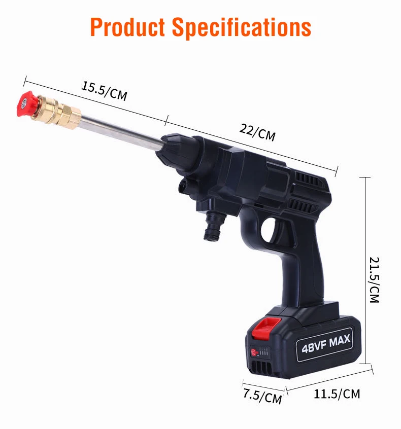 Hot Selling Car Washing Pump High Pressure Wireless Washer Cleaner