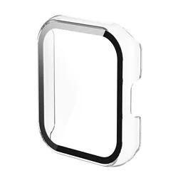 Premium Full Protective Case with Tempered Glass Screen Protector for Realme Watch 2 (Clear)
