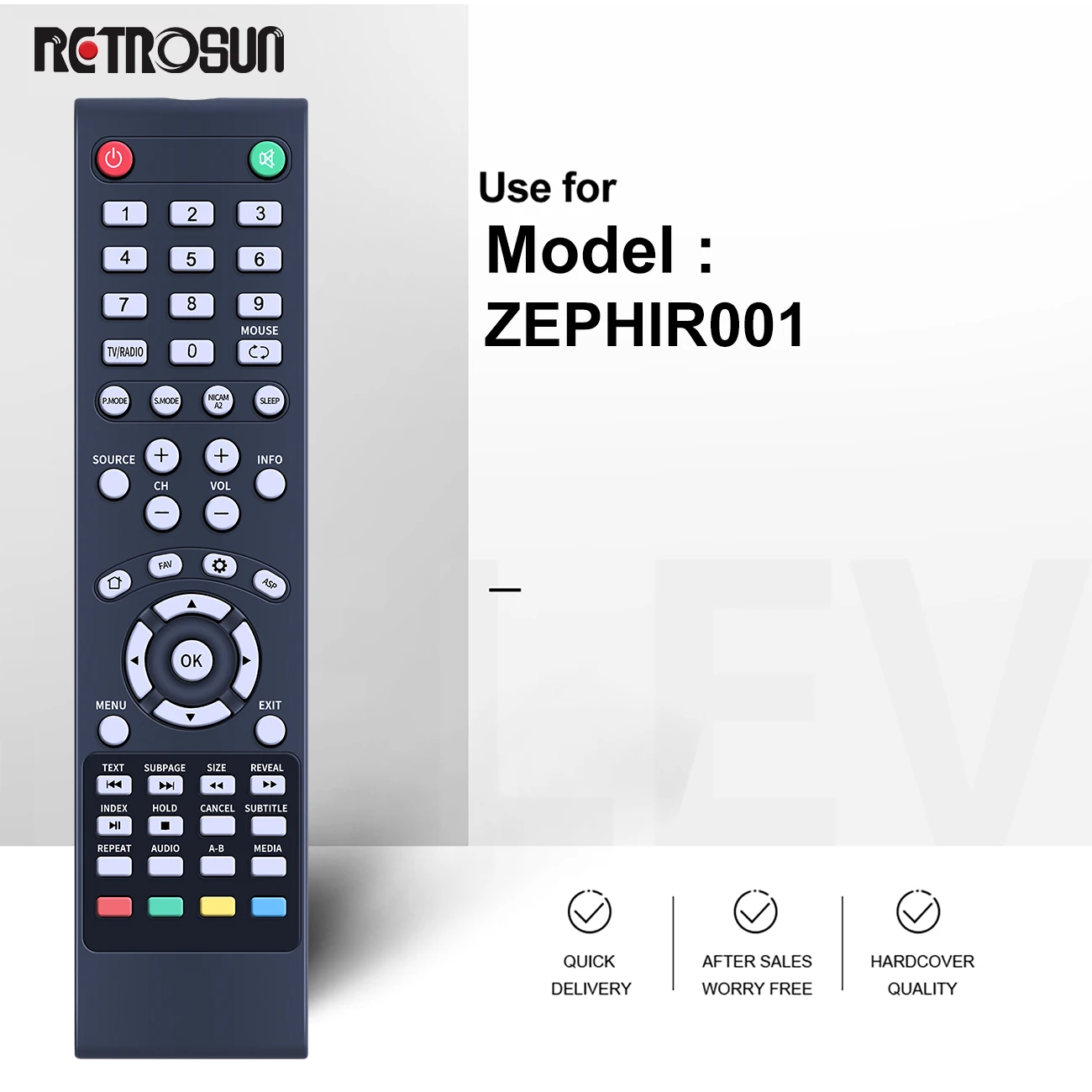 Telecomando di ricambio per ZEPHIR ZVS32HD