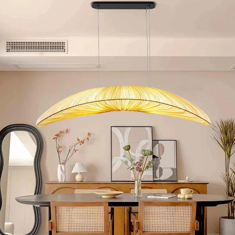 일본 Wabi Sabi 패브릭 Led 펜던트 조명 북유럽 식당 E27 일시 중단 램프 바 매달려 램프 홈 장식 Lamparas Luminarias