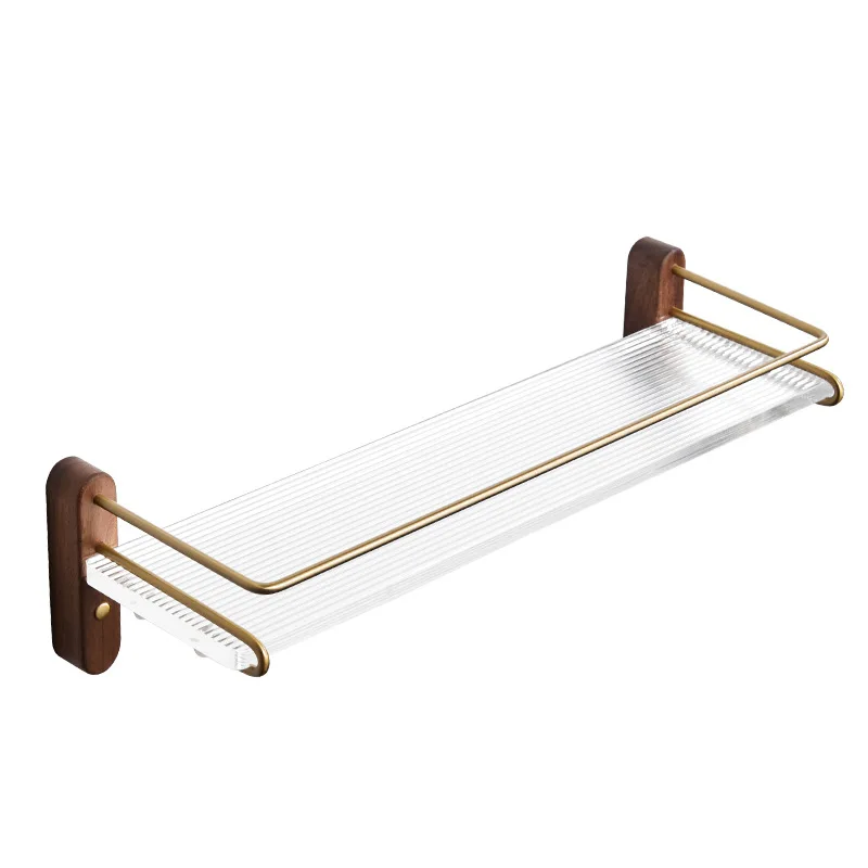 

XK Bathroom Punch-Free Changhong Storage Rack Toilet Glass Wall-Mounted