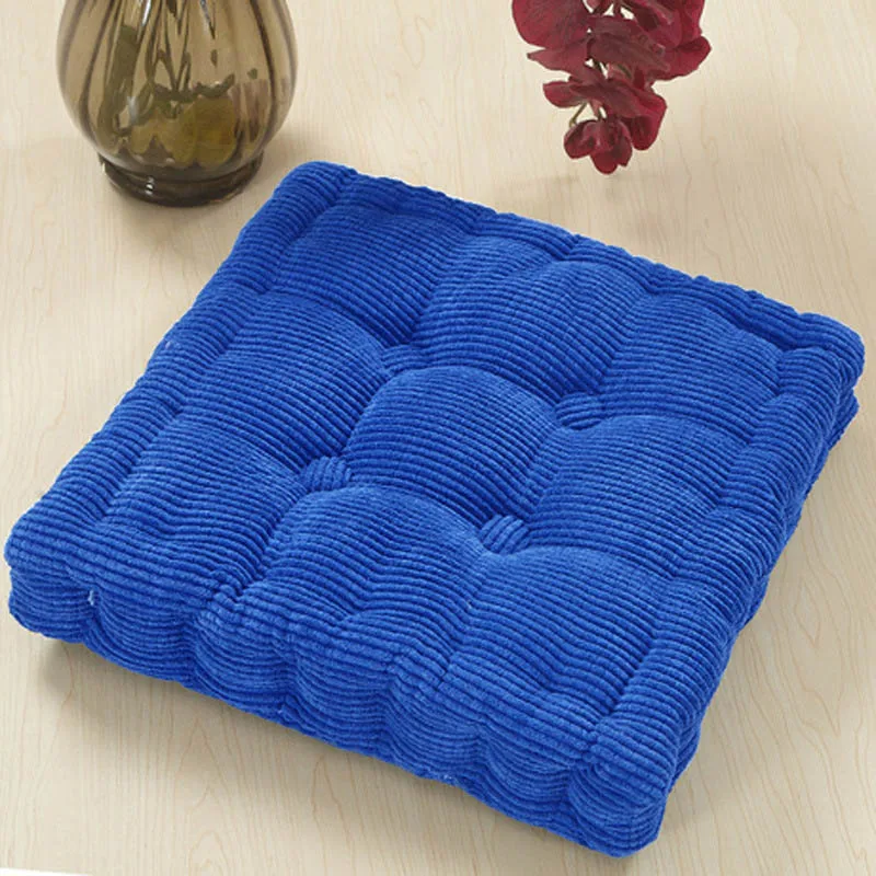 Tatami Chair Cushion Solid Color Plush Seat Pad Soft Office Chair Cushions Outdoor Floor Throw Pillow Home Decor 