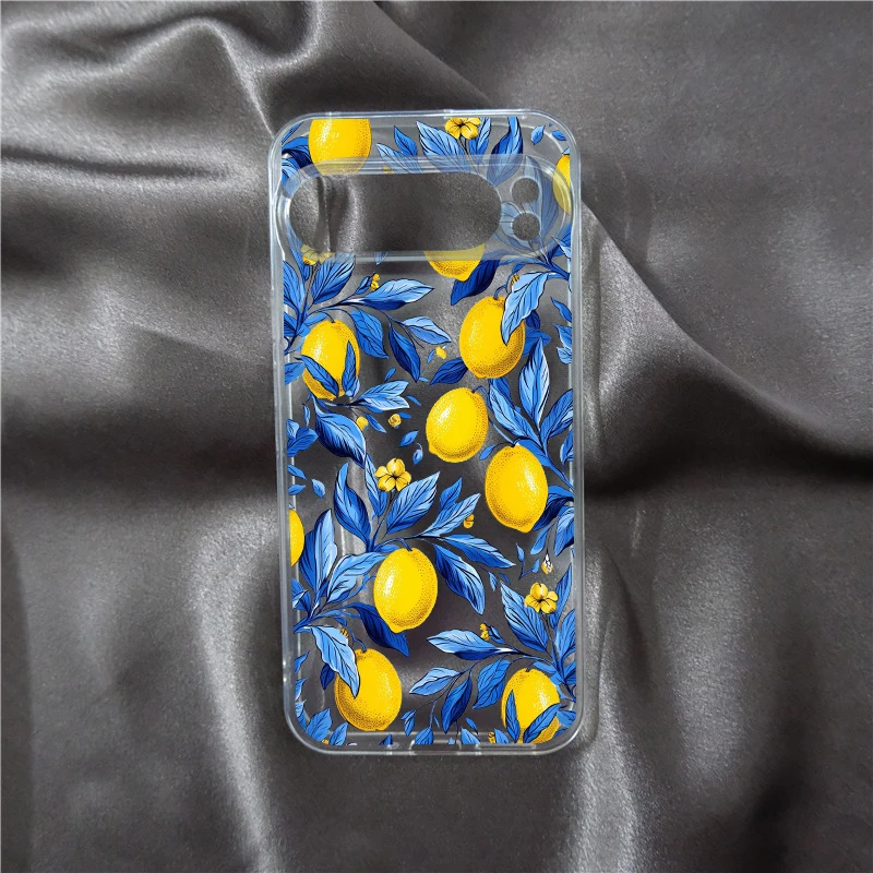 Charming Yellow Lemon TPU Phone Case - Transparent Soft Cover
