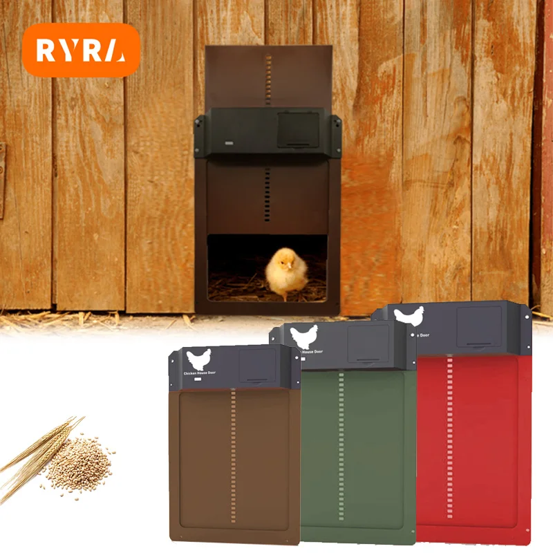 AutomaticChickenCoopDoorOpenerBatteryPoweredLightSenseControl