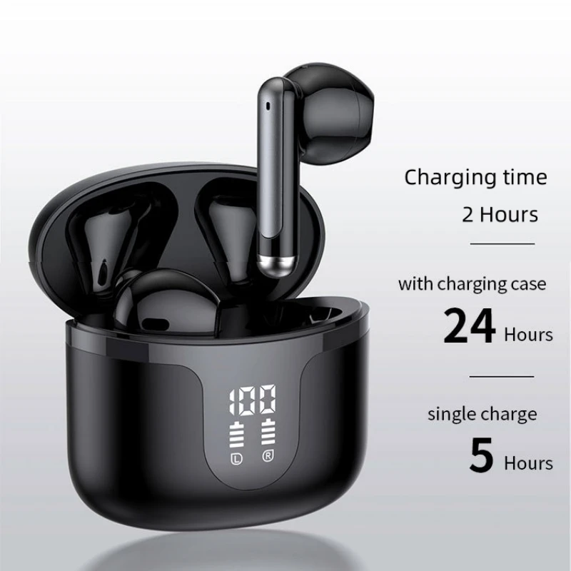 XIAOMI Wireless Earphones Bluetooth Headphone High Sound Headset for IPhone Led Display Sport Game Music In Ear Earbuds With Mic