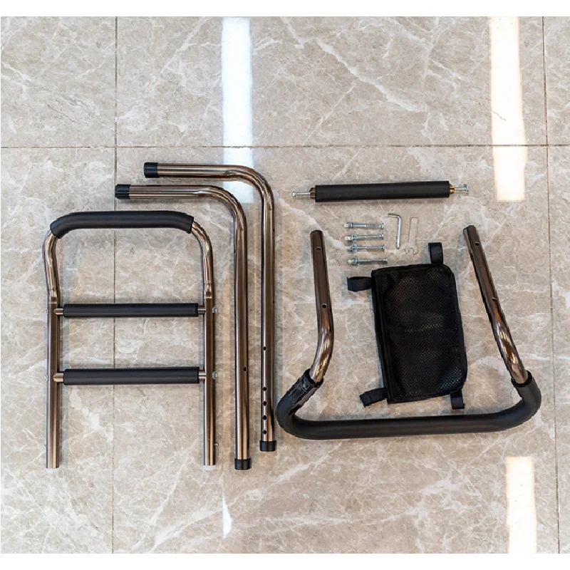 Aluminum Alloy Bedside Stand Up Booster, Designed For Stable And High Load-Bearing Elderly Use