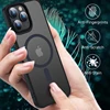 Luxury For Magsafe Magnetic Case For iPhone 16 15 14 13 12 11 Pro Max Wireless Charging Cases Shockproof Bumper Clear Cover 4