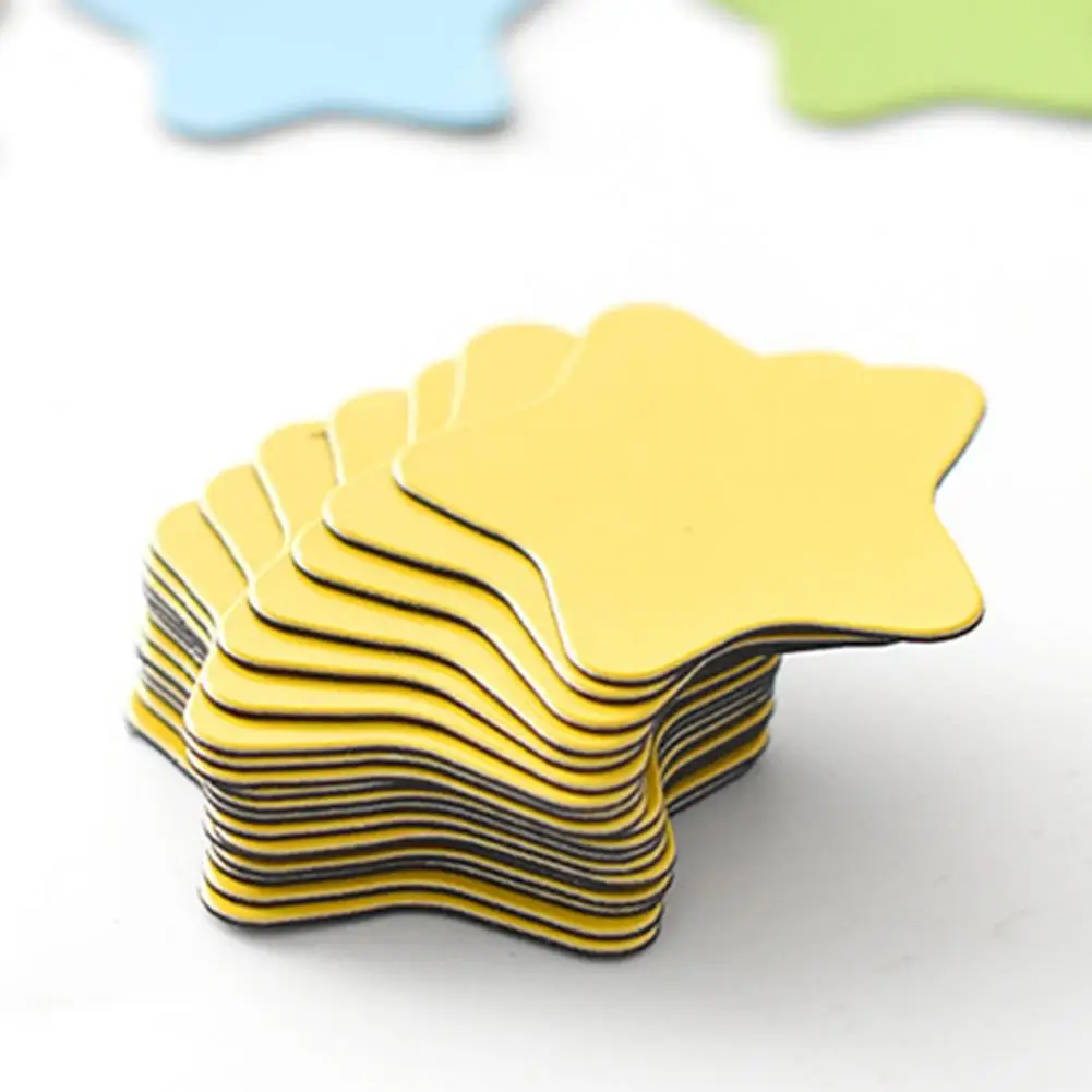 20Pcs/Set Compact Reusable Multifunctional Scratch Resistant Stars Blackboard Magnet Magnetic Sticker Classroom magnetic sticker magnetic fridge stickers