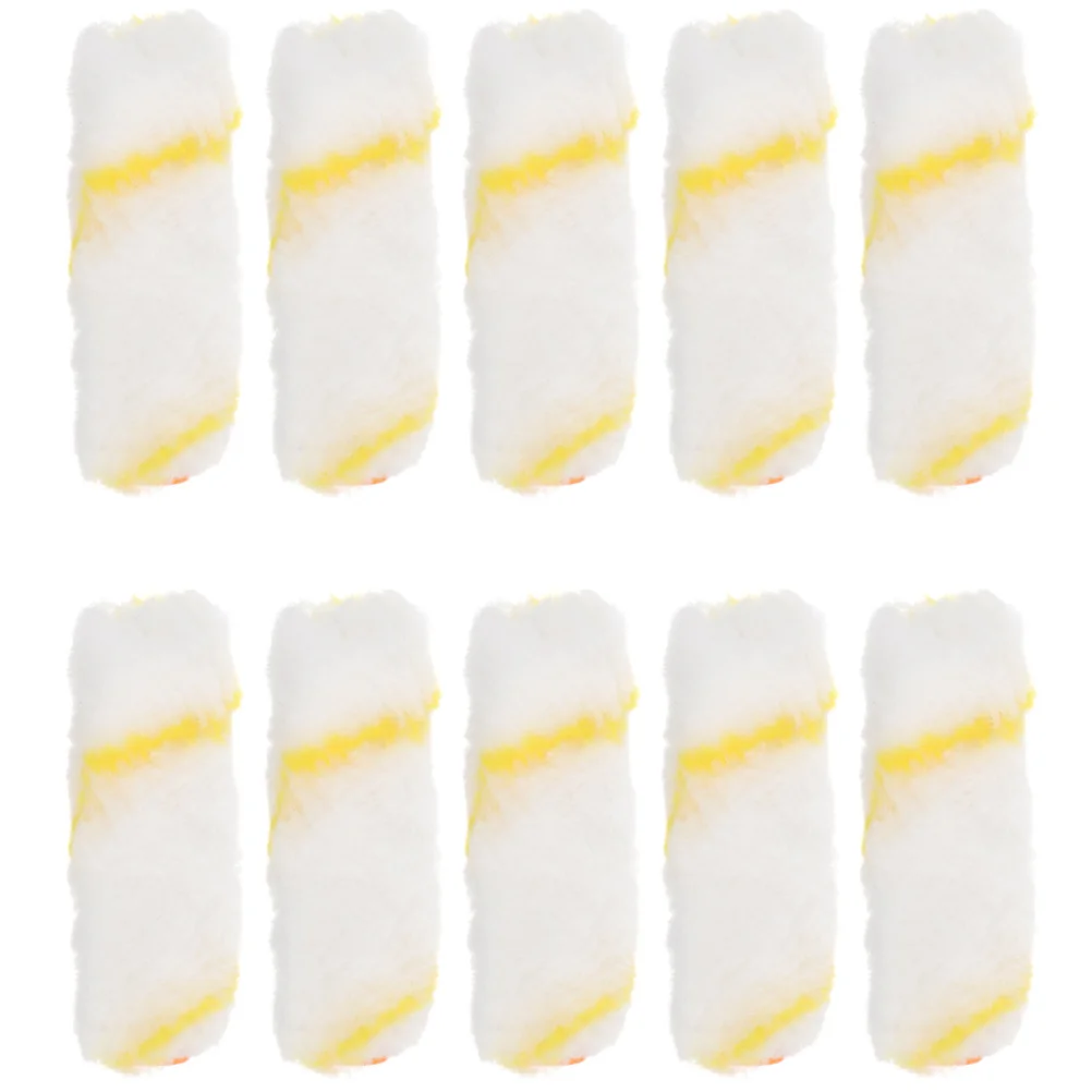 

10 Pcs 4 Inch Paint Roller Small Nap Rollers Home Repair Tools Naps Covers for Brush Painting Walls Supplies Refills