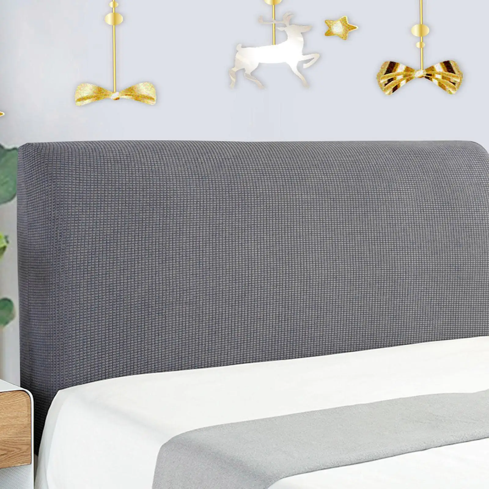 Bed Headboard Cover Protective Case Modern Dustproof Cover Bed Back Washable Removable Stretch Upholstered Head