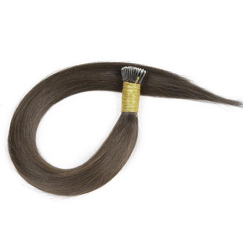 Nano Ring Hair Extensions Original Raw Virgin Human Hair for Women Straight Micro Beads Ring Hairpieces Pre Bonded Natural Color