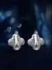 Full Moissanite Earrings Flower Earring Four-leaf Clover Clip Earring for Women 925 Sterling Silver Earring with Gra Certificate 3
