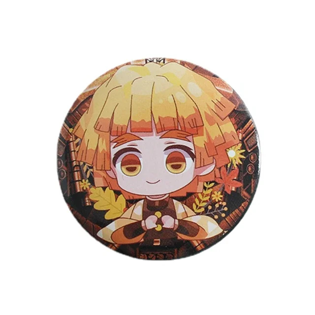 Anime Second element Q Version Badge Bar Butterfly Endure Tanjirou Fugang Yi Yong Shan Yi Yan Column Pendant Anime Peripheral XZ-2212-A6