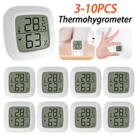 3-10PCS Humidity Sensor Mini Temperature Measurement Instruments with Magnetic Suction Temperature Tester Gauge Household Use 2