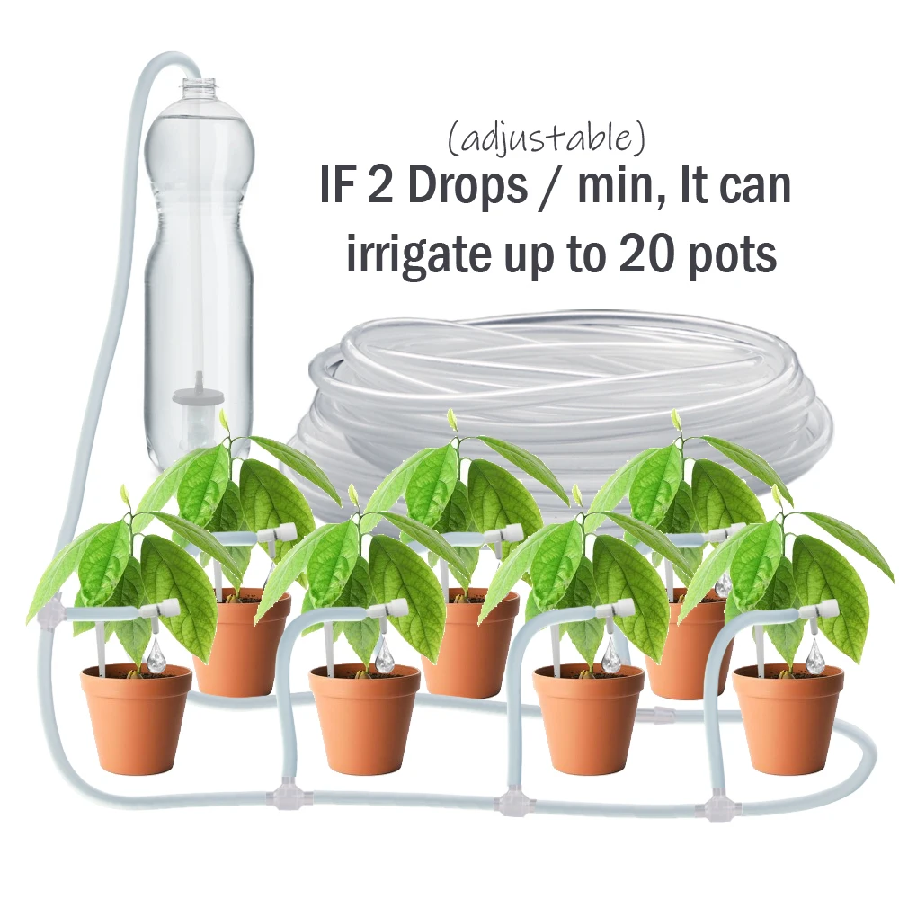 Garden Drip Irrigation Kit with Regulating Valve Potted Plant Watering Device 4/7mm Hose Watering Saving Micro Dripper Greenhous 5