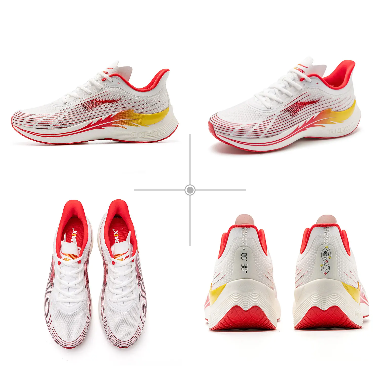 ONEMIX 2024 Breathable Running Shoes Men Sports Wild Casual Soft Comfortable New Trend Walking  Outdoor Male Sneakers