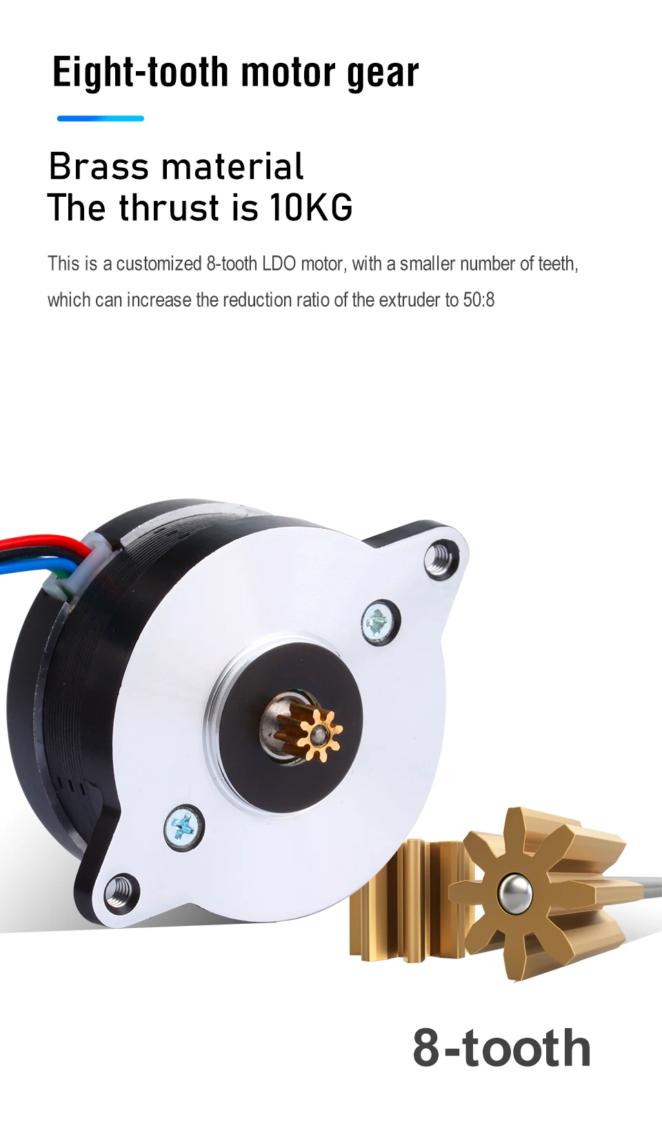 R Trianglelab LDO NEMA14 Motor 8T LDO-36STH20-1004AHG