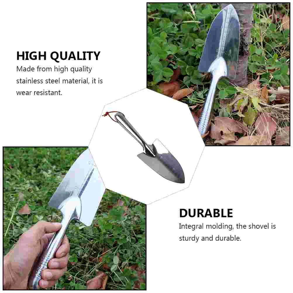 Stainless Steel Plants Hand Spade Household for Garden on Foot Small Planting Handheld Forged Weeding