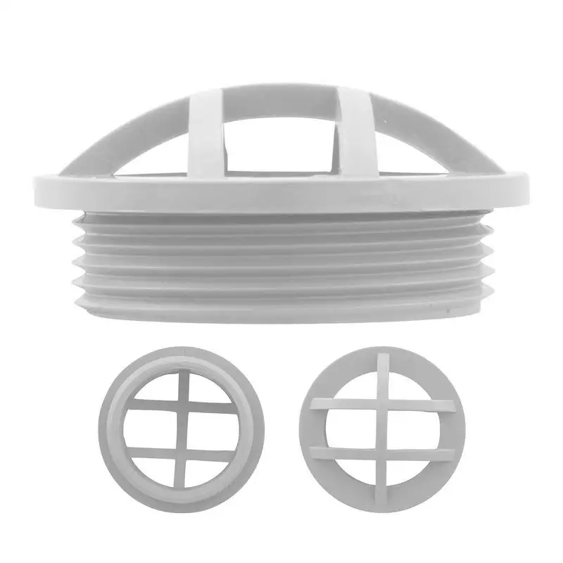 

Pool Vacuum Fittings Pool Flow Inlet Fitting Wall-Mounted Safety Grille Connector Adapter Reinforced Thread Replacement Pool