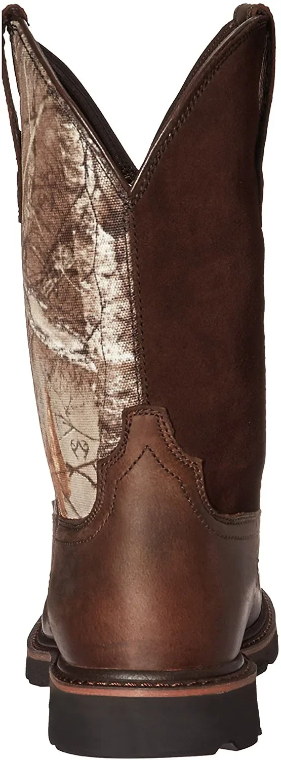 Men Leather Western Boots Comfortable Knight Boots Anti-slip Vintage Cowboy Boots Lightweight Autumn Winter Boots Large Size 48