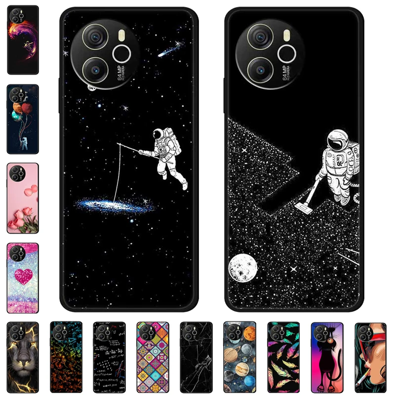 Cartoon Black Silicone Soft TPU Phone Cover - Protective Case