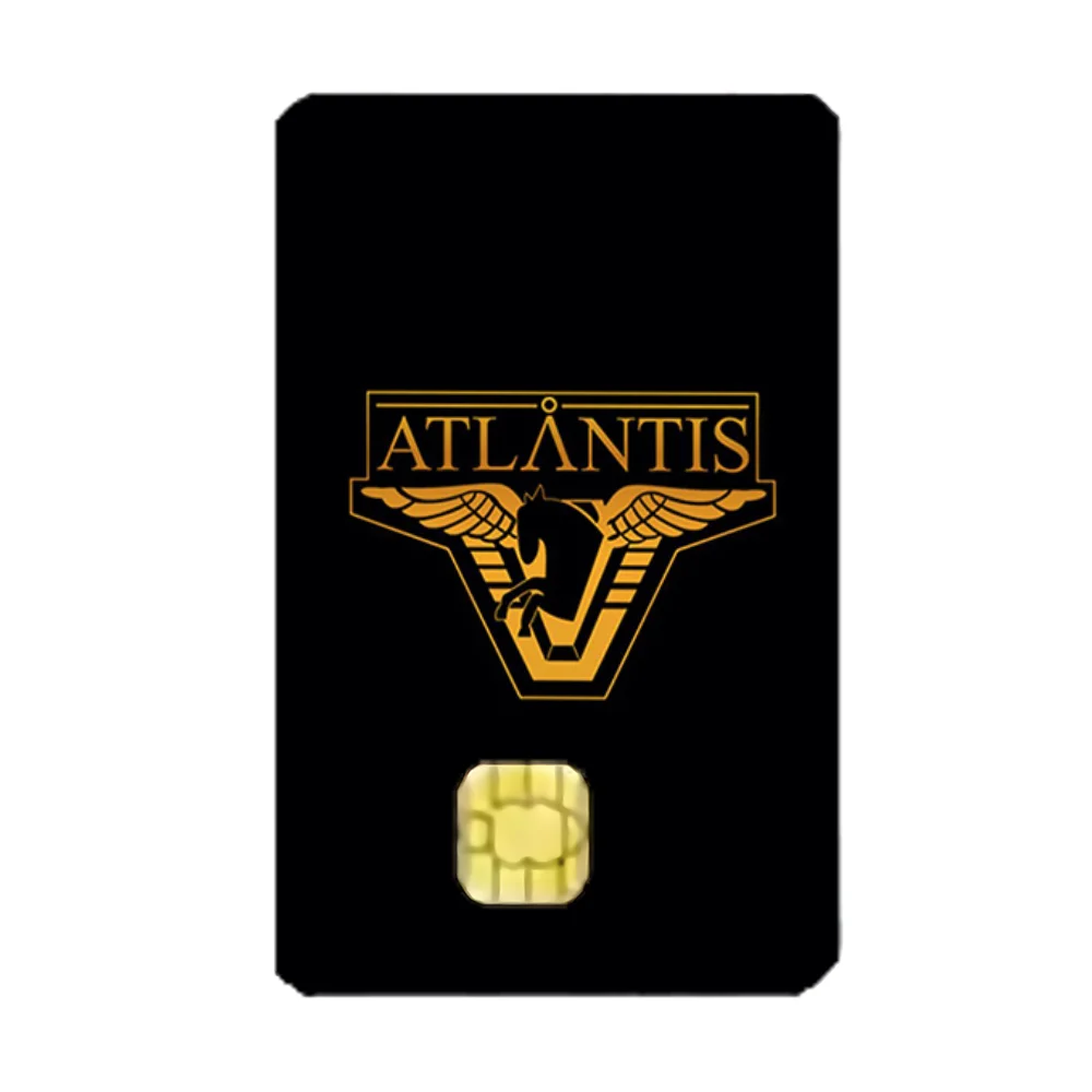 S-Stargate A-Atlantis Stickers Credit Visa Debit Bank Charge Card Bus Metro Waterproof Sticker Decal Decoration