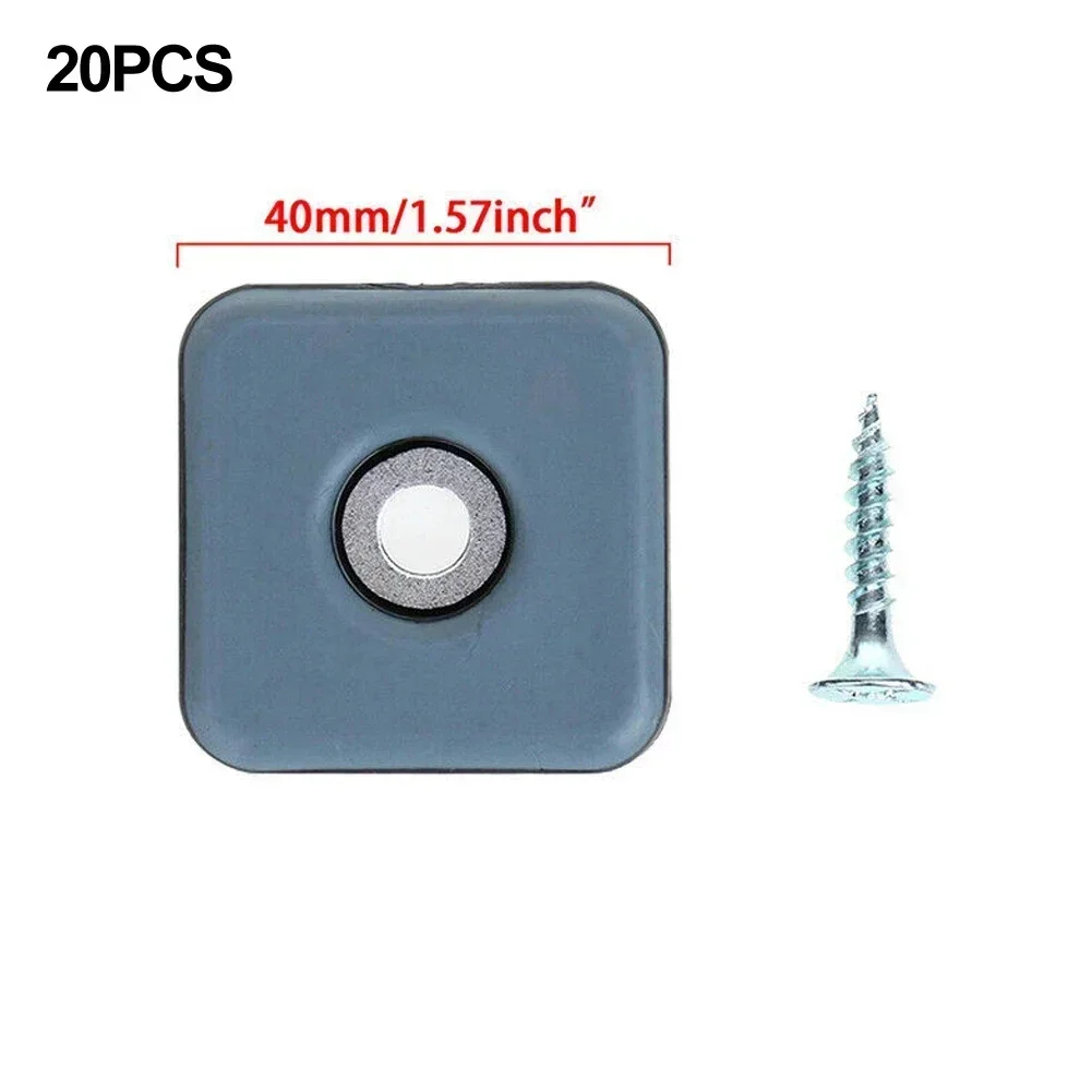 20 יחידות מחזיקי רגלי רהיטים, מחזיקי כיסאות, מחזיקי רהיטים עם ברגים, מחזיקי שולחן עם רצועת צמר, מגן רצפה למושבים